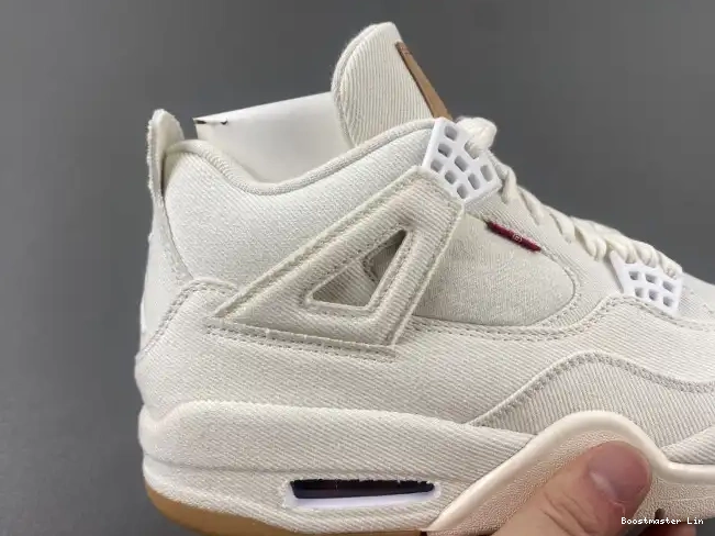 Bmlin Air 4 Jordan x AO2571-100 Levi's 'White' 0601